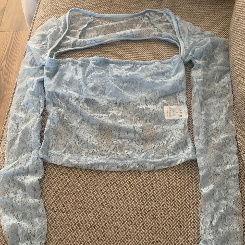 Sheer Light Blue top